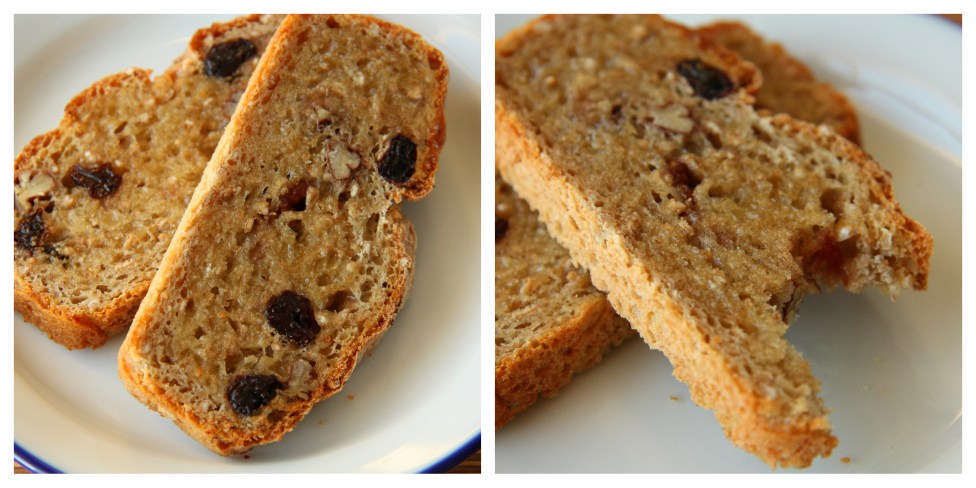 paahdettu pähkinäleipä kollaasi