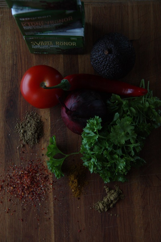 vegies in the january light