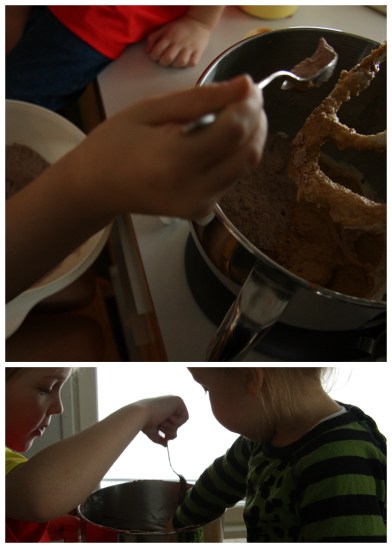 making whoopie pies collage