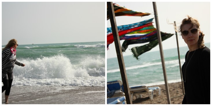 flying scarves and waves