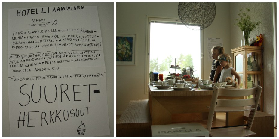 hotelli aamiainen suuret herkkusuut collage